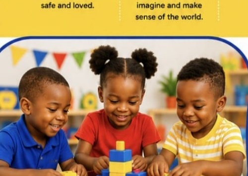 Children building blocks